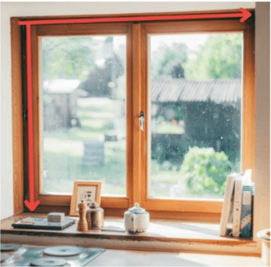 窓枠を含む正しい計測方法