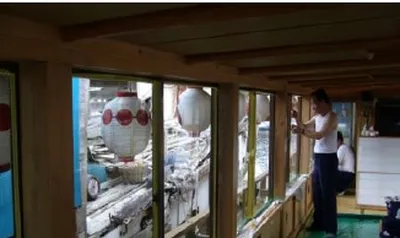 船舶(屋形船)の施工事例