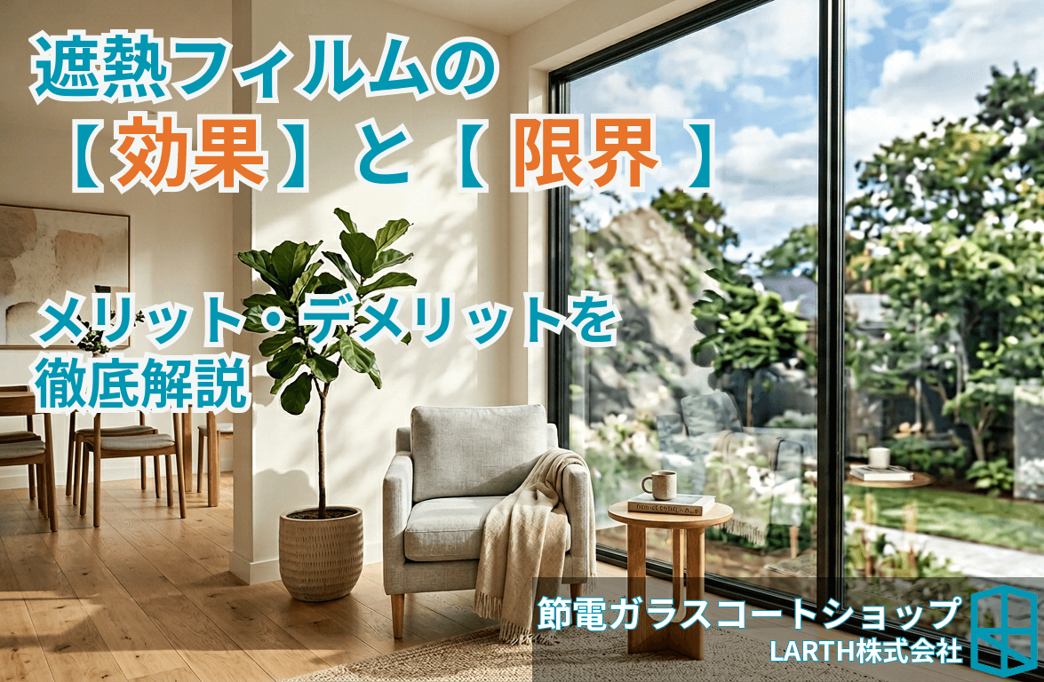遮熱フィルムの効果と限界|メリット・デメリット完全ガイド【2026年版】のサムネイル画像
